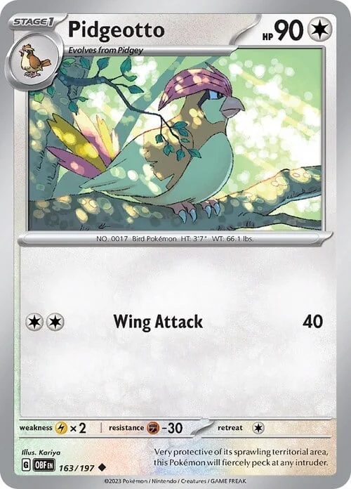 Pidgeotto — Obsidian Flames