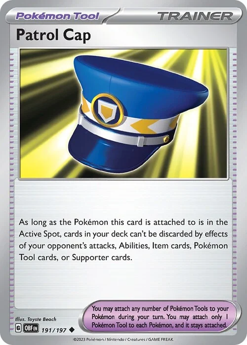 Patrol Cap — Obsidian Flames