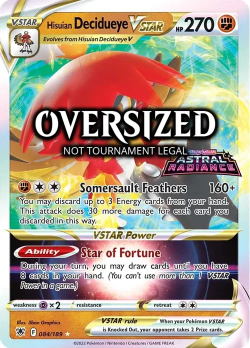 Hisuian Decidueye VSTAR — SM Black Star Promos