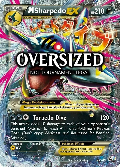 M Sharpedo EX — SM Black Star Promos