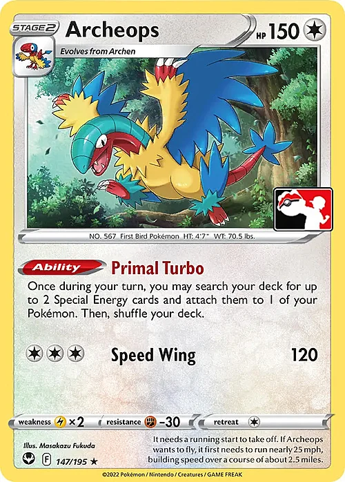 Archeops — Play! Pokémon Prize Pack Series