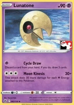 Lunatone — Play! Pokémon Prize Pack Series
