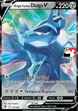 Origin Forme Dialga V — Play! Pokémon Prize Pack Series
