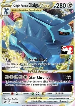 Origin Forme Dialga VSTAR — Play! Pokémon Prize Pack Series