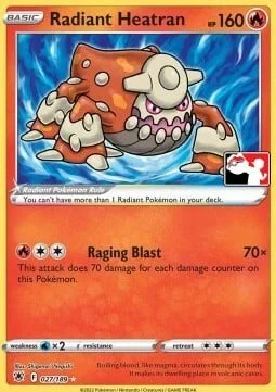 Radiant Heatran — Play! Pokémon Prize Pack Series
