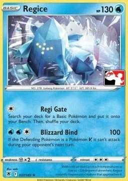 Regice — Play! Pokémon Prize Pack Series