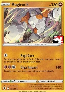 Regirock — Play! Pokémon Prize Pack Series