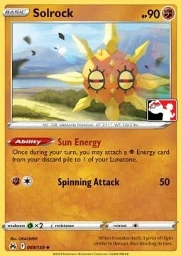 Solrock — Play! Pokémon Prize Pack Series