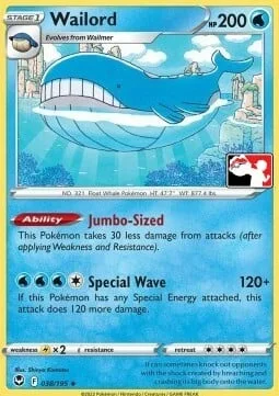 Wailord — Play! Pokémon Prize Pack Series