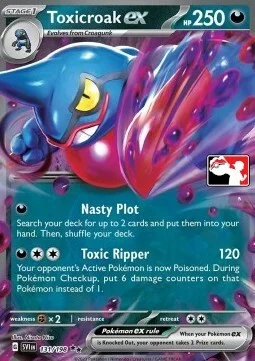 Toxicroak ex — Play! Pokémon Prize Pack Series