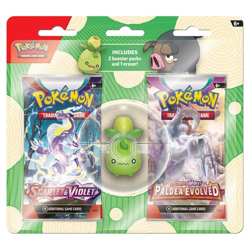 Back to School 2023 | Smoliv Eraser 2-Pack Blister — Scarlet & Violet Products