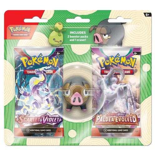 Back to School 2023 | Lechonk Eraser 2-Pack Blister — Scarlet & Violet Products