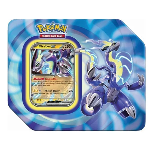 Paldea Legends Tins: Miraidon ex Tin — Paldea Evolved