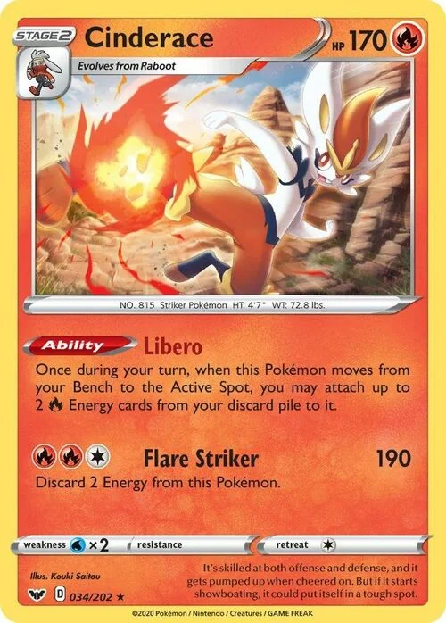 Cinderace — Theme Deck & Blisters Exclusives
