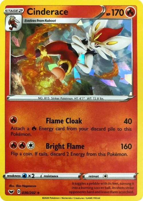 Cinderace — Theme Deck & Blisters Exclusives