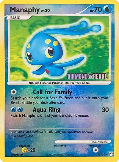 Manaphy Lv.20 — Burger King DP Promos 2008