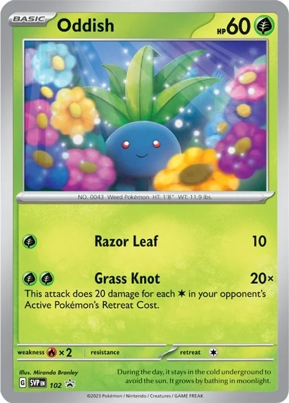 Oddish — SV Black Star Promos