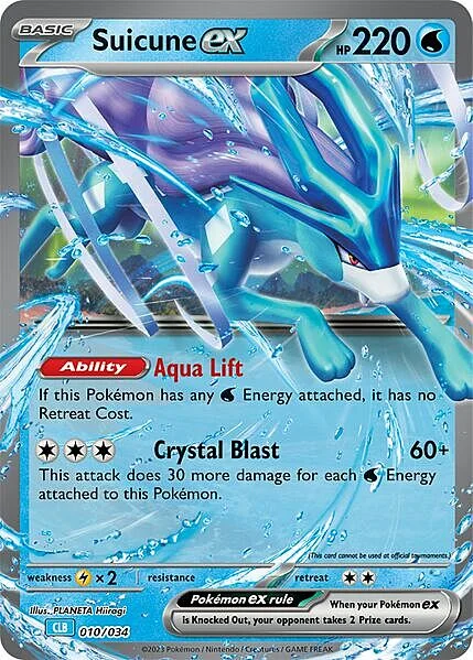 Suicune ex — Pokémon TCG Classic: Blastoise & Suicune ex Deck