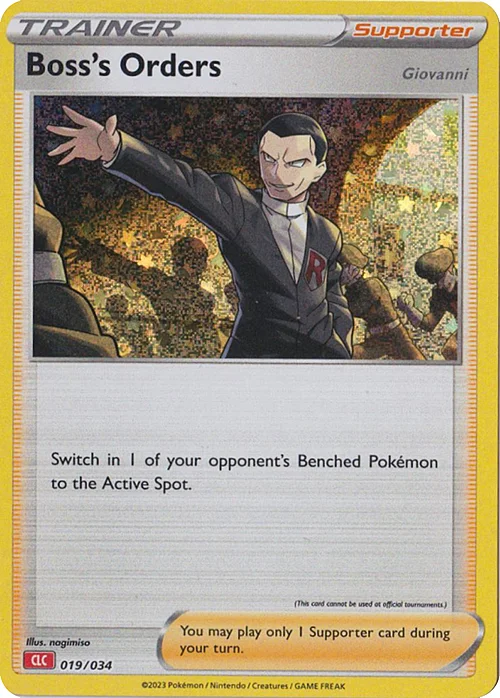 Boss's Orders - Giovanni — Pokémon TCG Classic: Charizard & Ho-Oh ex Deck