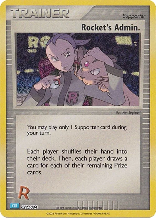 Rocket's Admin. — Pokémon TCG Classic: Blastoise & Suicune ex Deck