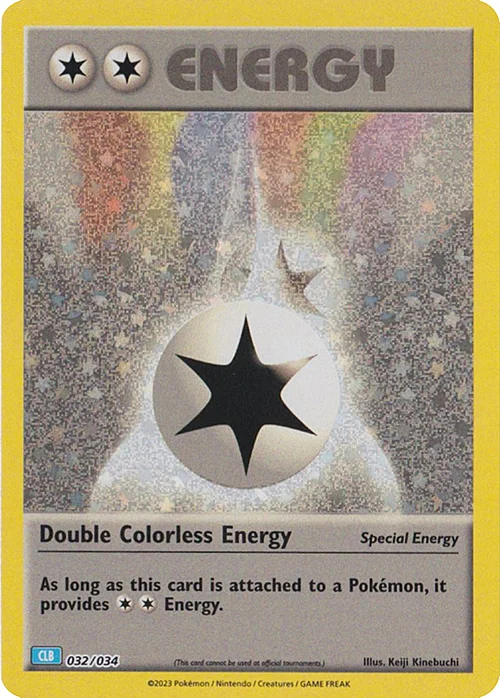 Double Colorless Energy — Pokémon TCG Classic: Blastoise & Suicune ex Deck
