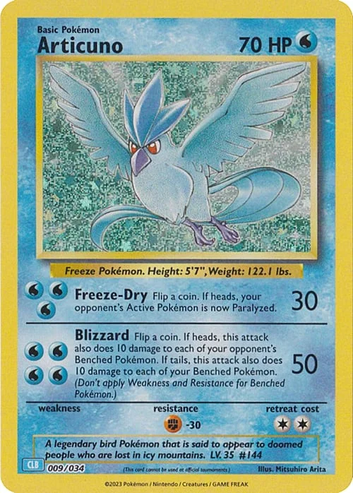 Articuno — Pokémon TCG Classic: Blastoise & Suicune ex Deck