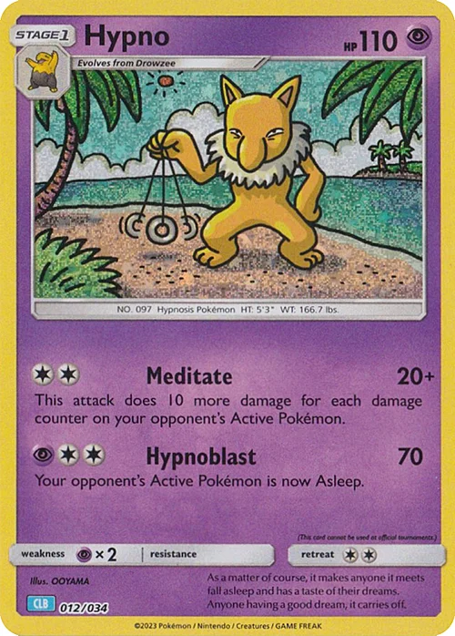 Hypno — Pokémon TCG Classic: Blastoise & Suicune ex Deck
