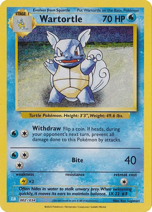 Wartortle — Pokémon TCG Classic: Blastoise & Suicune ex Deck