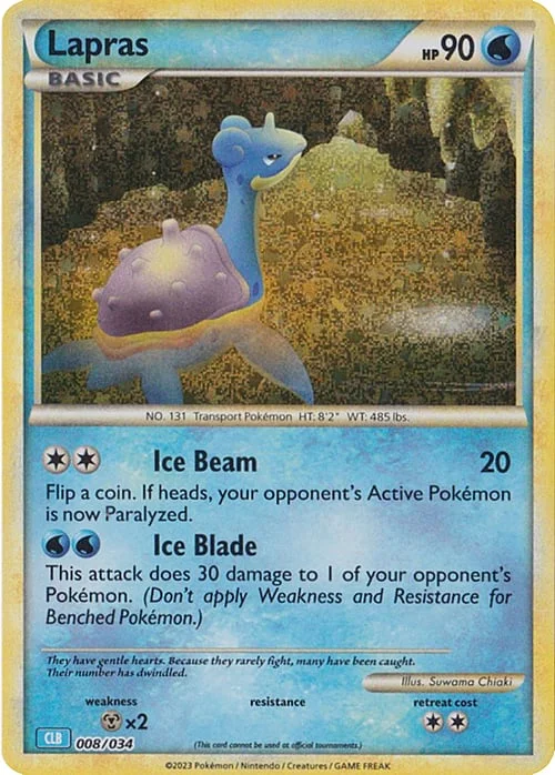 Lapras — Pokémon TCG Classic: Blastoise & Suicune ex Deck
