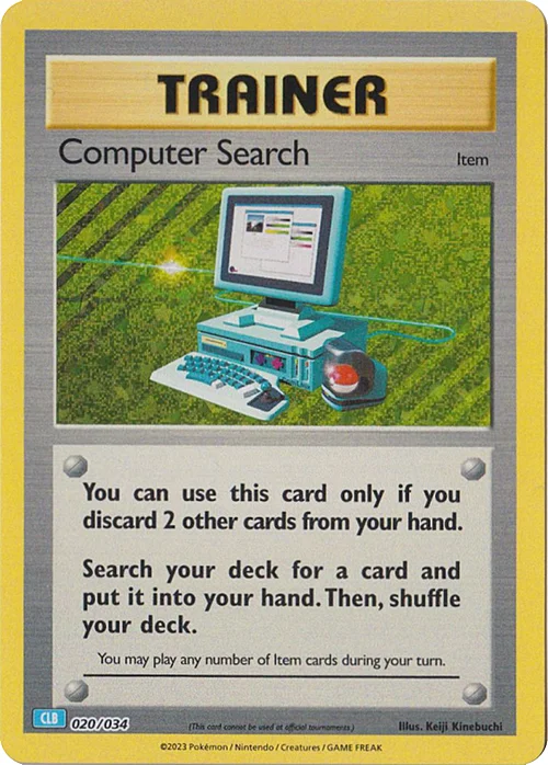 Computer Search — Pokémon TCG Classic: Blastoise & Suicune ex Deck