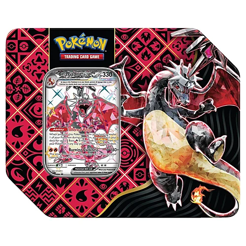 Paldean Fates: Tera Charizard ex Tin — Paldean Fates