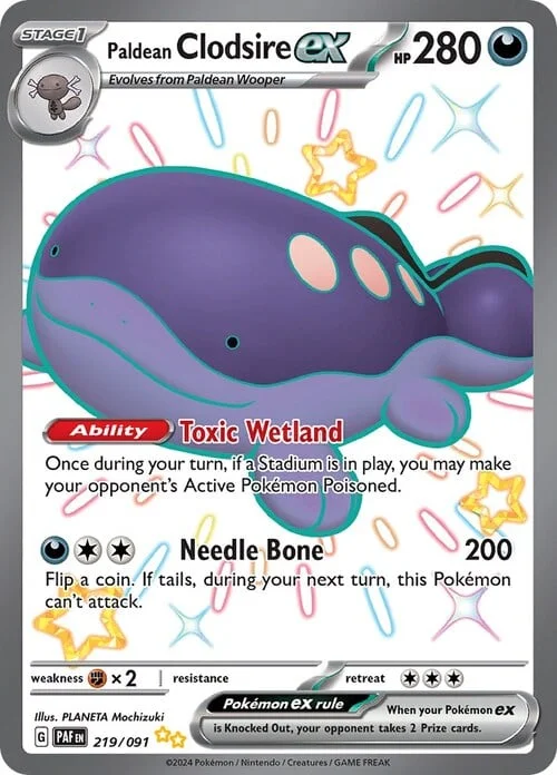 Paldean Clodsire ex — Paldean Fates