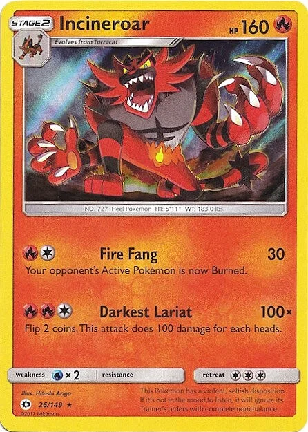 Incineroar — Theme Deck & Blisters Exclusives