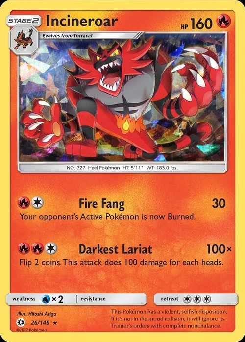 Incineroar — Theme Deck & Blisters Exclusives