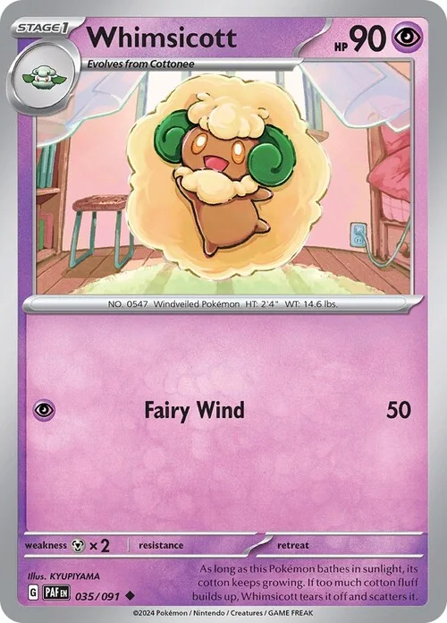 Whimsicott — Paldean Fates