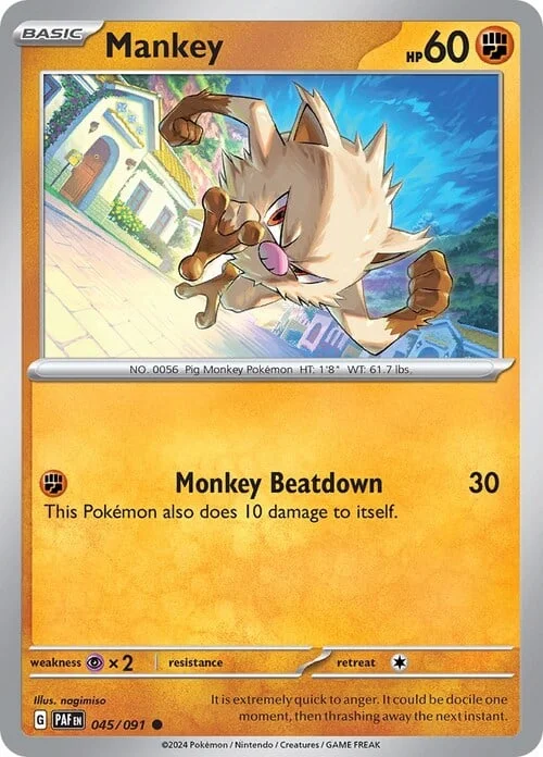 Mankey — Paldean Fates