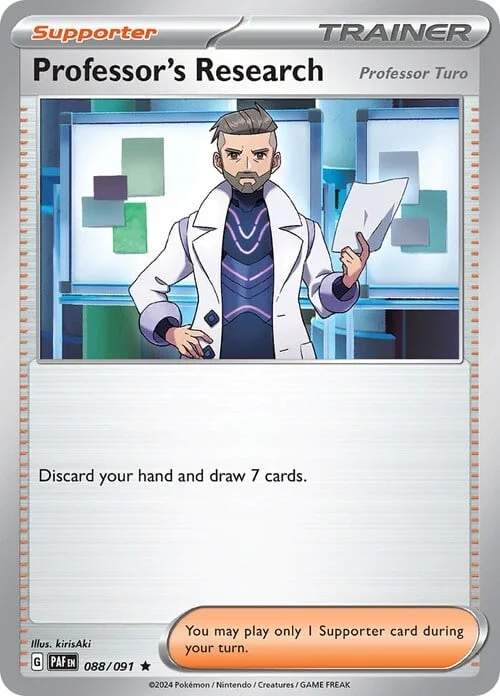 Professor's Research - Professor Turo — Paldean Fates