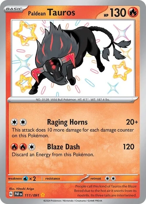 Paldean Tauros — Paldean Fates