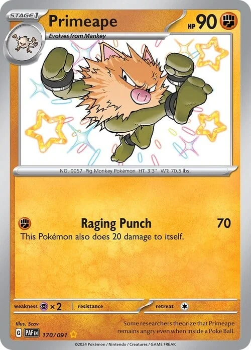 Primeape — Paldean Fates
