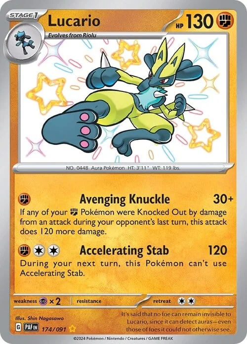 Lucario — Paldean Fates