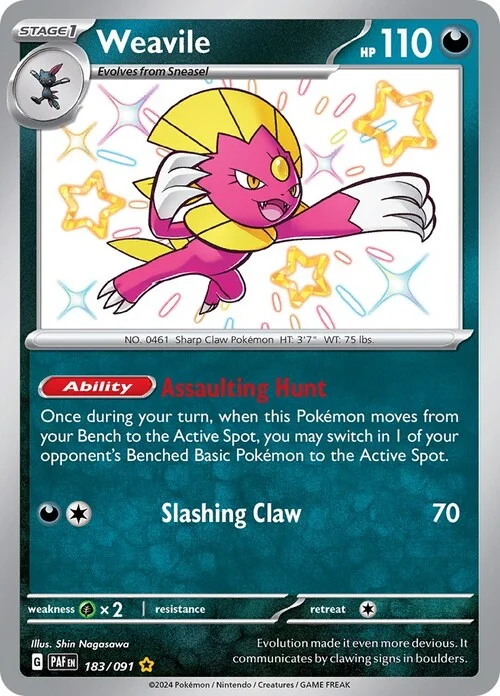 Weavile — Paldean Fates
