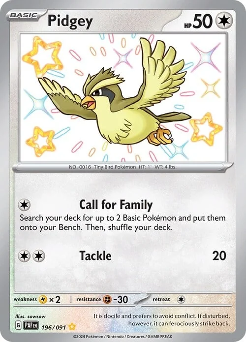 Pidgey — Paldean Fates