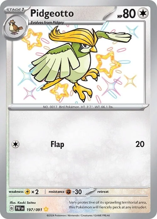 Pidgeotto — Paldean Fates