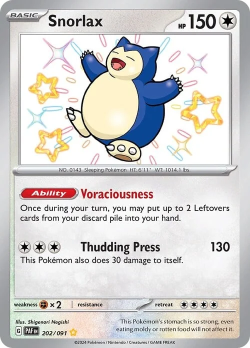 Snorlax — Paldean Fates
