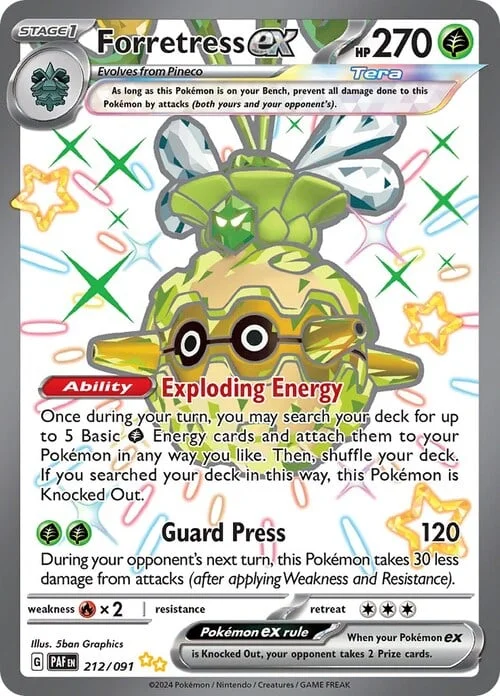 Forretress ex — Paldean Fates