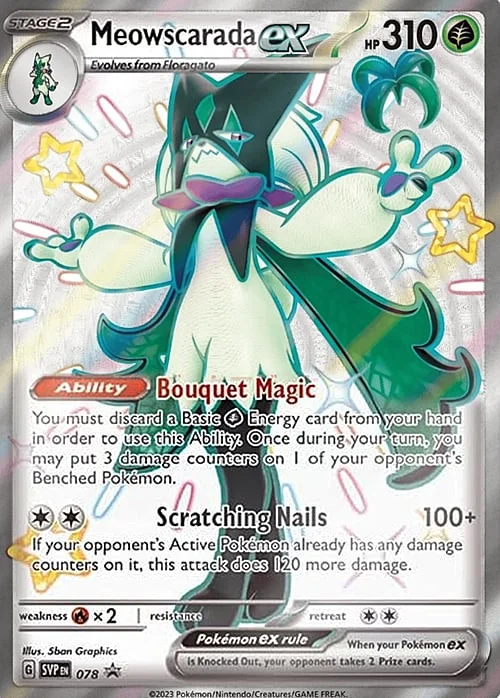Meowscarada ex — SV Black Star Promos