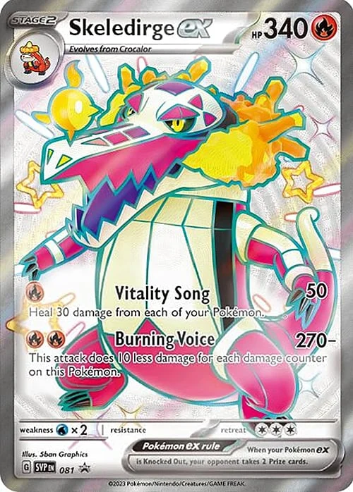 Skeledirge ex — SV Black Star Promos
