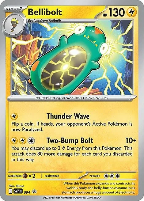 Bellibolt — SV Black Star Promos