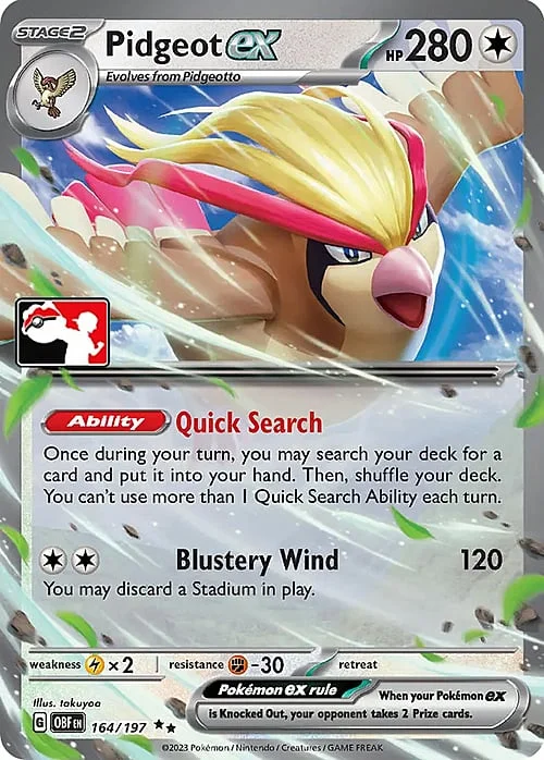 Pidgeot ex — Play! Pokémon Prize Pack Series