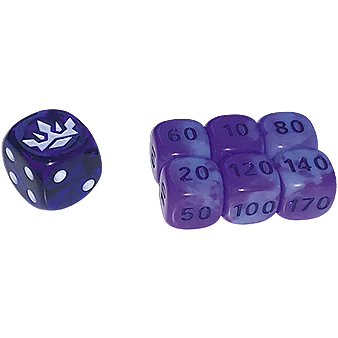 Chilling Reign: Shadow Rider Calyrex Dice Set — Chilling Reign